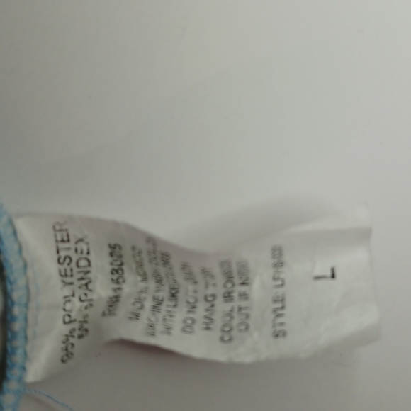 Love for humanity Large couture short sleeve light blue & white tie dye crop - Picture 6 of 10